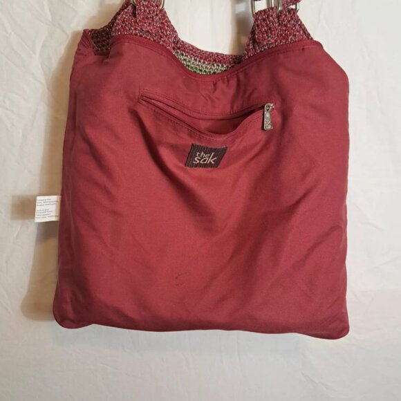 The Sak Satchel Hobo Shoulder Bag Crochet Knit Rainbow Colors‎ Boho Bohemian - Picture 8 of 12